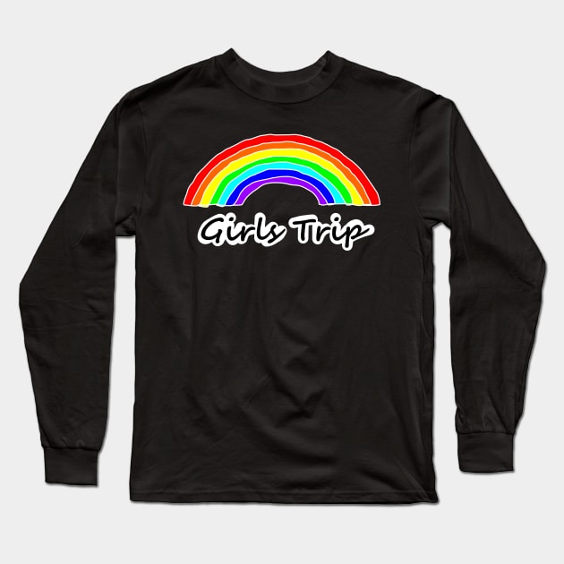 Rainbow Girls Trip Long Sleeve T-Shirt by ellenhenryart